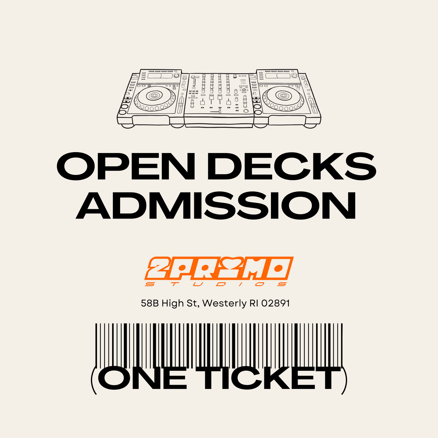 OPEN DECKS ADMISSION